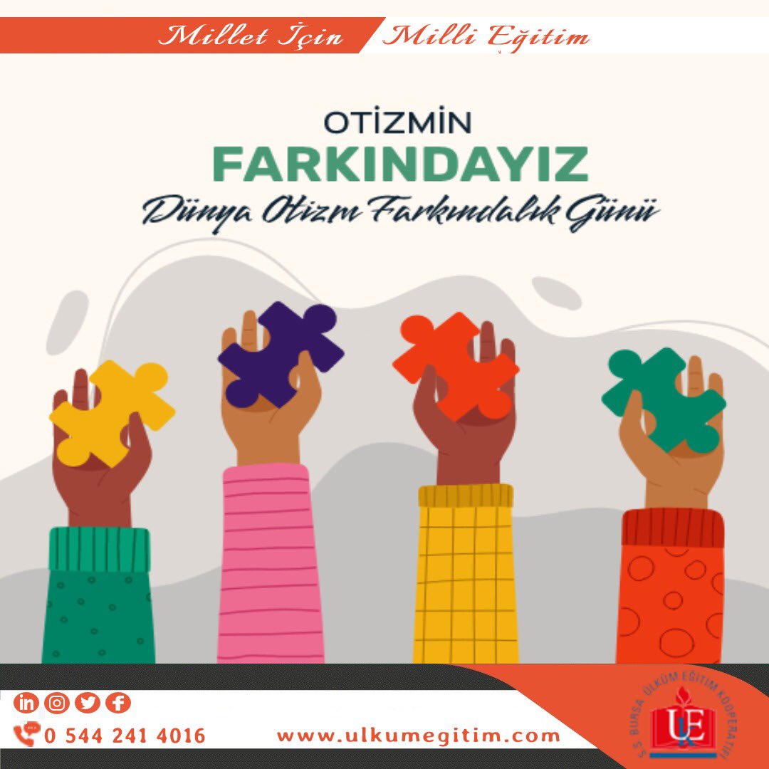 Her çocuk öğrenir; bazen aynı anda, bazen faklı anda, bazen aynı yolla, bazen farklı yolla.
#FARKINDAYIZ 
#2nisandünyafarkındalıkgünü