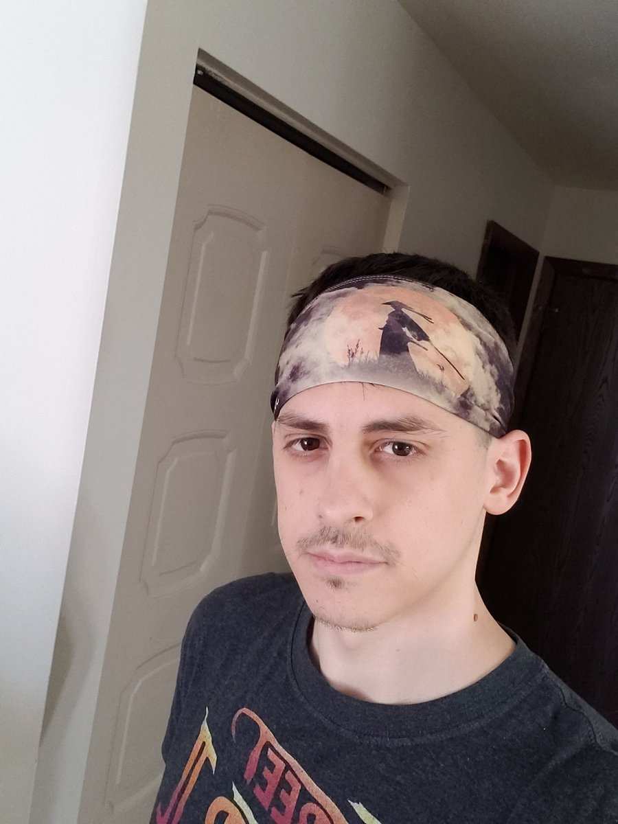 BushidoGeek's tweet photo. It started as a joke wearing a headband on stream and its become a thing. New one just arrived 

#TwitchStreamers #twitchstreamer #smallstreamer https://t.co/D7GbwhvLjL