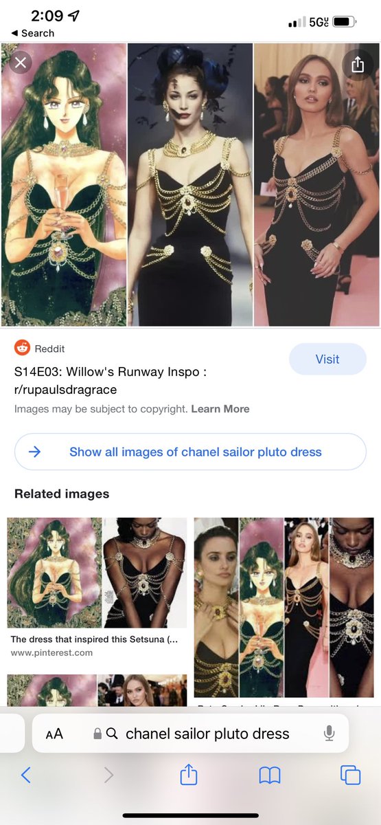 milkstrology's tweet image. is this not the exact chanel sailor pluto dress???????