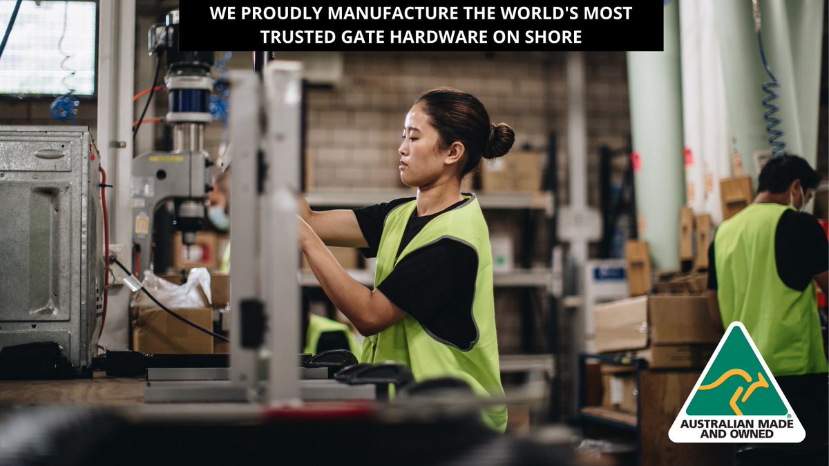 DDTechAU_NZ's tweet photo. Thanks for buying trusted Aussie Made gate latches & hinges this weekend. Look for the logos #magnalatch #truclosehinges #lokklatch #australianmadeandowned https://t.co/qr0TSvLWea