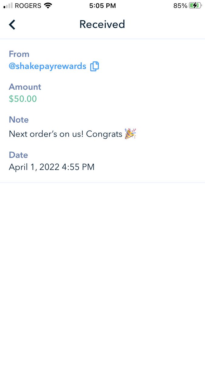 SwingsWoody's tweet image. Thank you so much!! @shakepay !! #shakepaid #contestwin