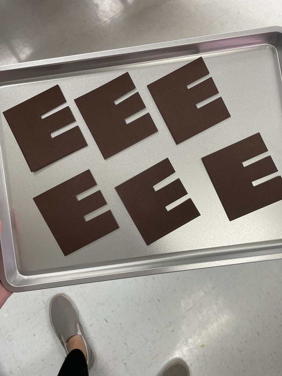 Made some “brown E’s” for my firsties. How did you celebrate April Fools?