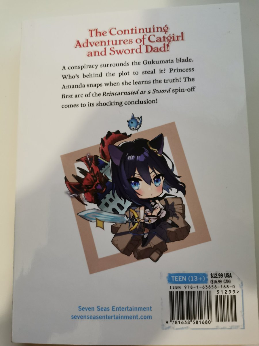 etchi's tweet photo. New #manga from @gomanga seven seas #ReincarnatedAsASword #anotherwish vol. 2 #ReincarnatedAsASwordAnotherWish the first spin off volume was alot of fun great series lots of cute and action 👍 https://t.co/uzovAxyVap