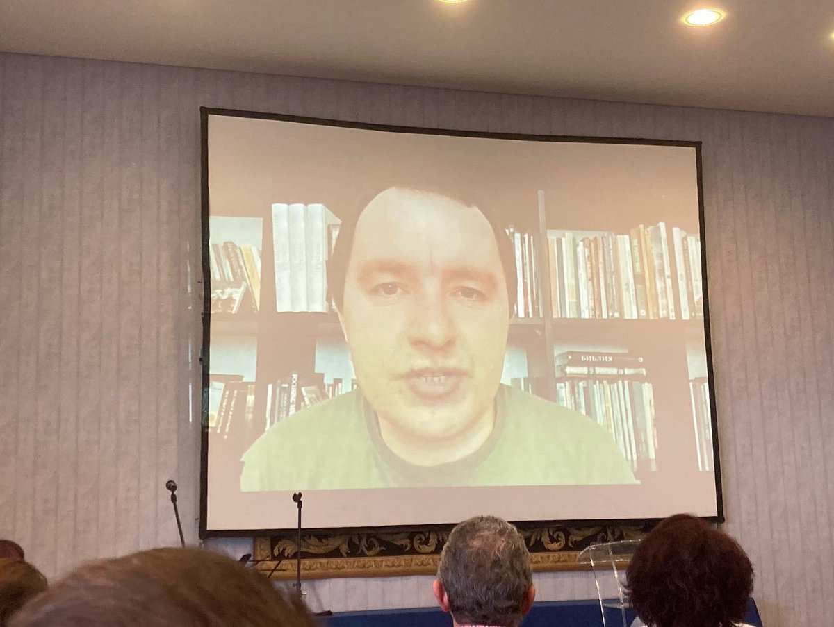 SeanandSusan's tweet photo. Such a privilege to represent CCI at a Conference for European National leaders this last couple of days. The most moving time was when we received a prayer report from the Ukrainian Church and a dear Pastor in Kiev gave us all an update. Not a dry eye in the place 💙💛 https://t.co/j7uq44BwtE