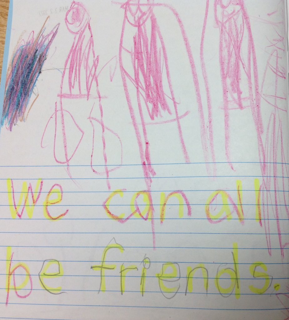 The kinders are aware of our friends with autism at school and exclaimed "We can all be friends!".<a href="/YRDSB_SS/">YRDSB_SS</a> @DPS_YRDSB <a href="/YRDSB/">York Region DSB</a> <a href="/AutismONT/">Autism Ontario</a> #WorldAutismDay2022