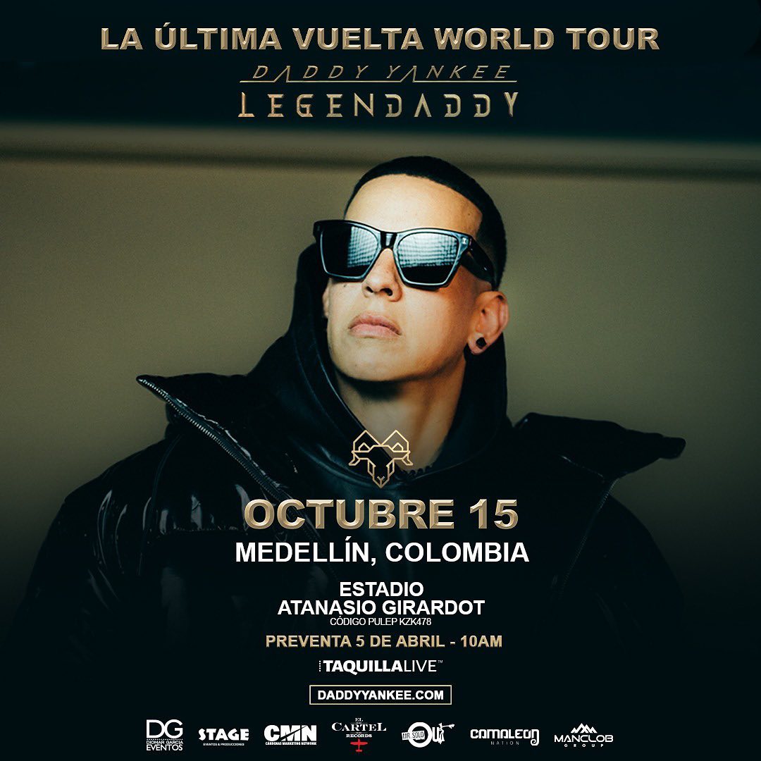 musictrendscol's tweet photo. #IMPORTANTE: Precios de boletería para @daddy_yankee en Medellín 🏟️

Preventa por @taquillalive el 5 de Abril a las 10 AM 🎟️ https://t.co/MbcEKlfMTs