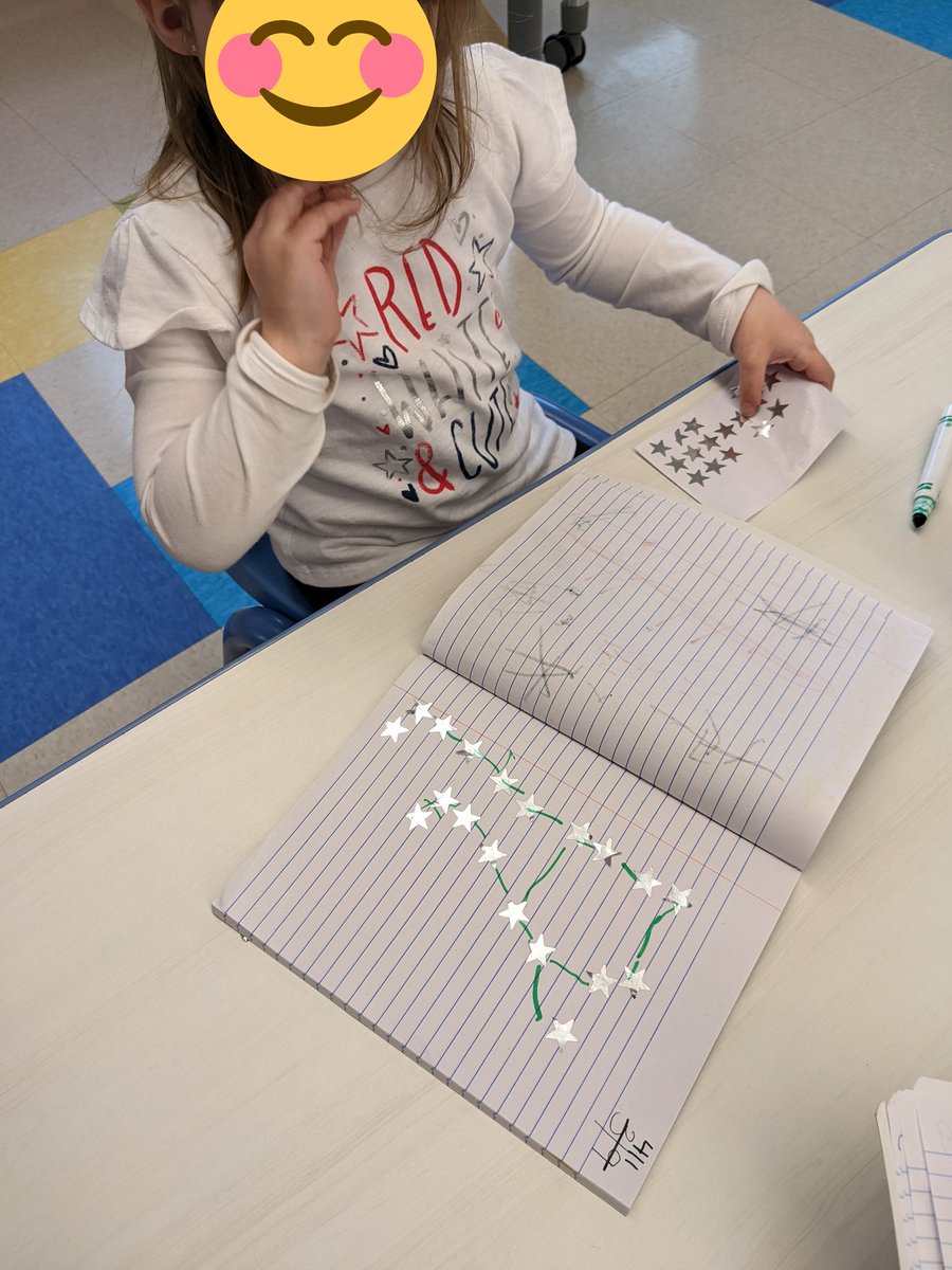 misswalter28's tweet photo. More fine motor journal fun-- making our own constellations to end outer space week. https://t.co/QAsEtD1dJR