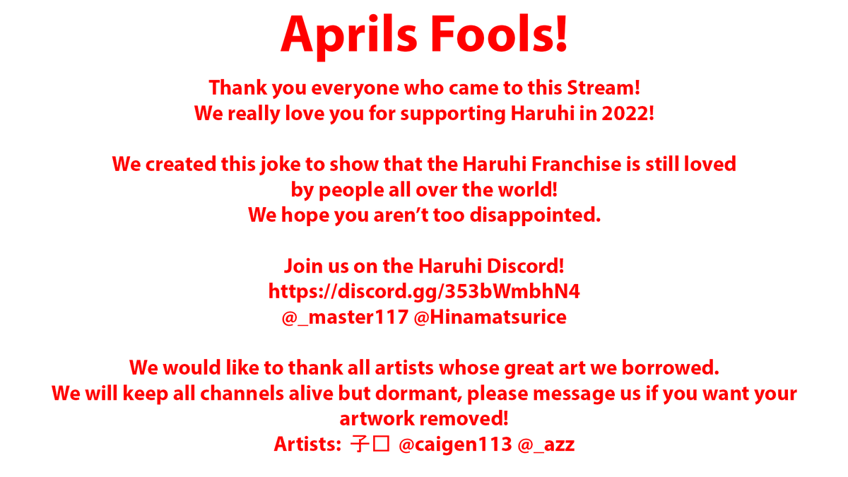涼宮ハルヒのVTuberデビュー作 (@Haruhi_vtube) / Posts / X