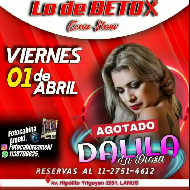 pasiondalilera's tweet photo. Esta noche en Concierto Vuelve 
👑@DALILA_REINA 👑 a Bs As:

🔉Teatro Morón - {Morón}.
🔉Lo de Beto - { Lanús }.
🔉Ccp - {Moreno}.

Vos .... te la pansabas perder ?????? 😎🥳😎 https://t.co/b9CB3uxPpE