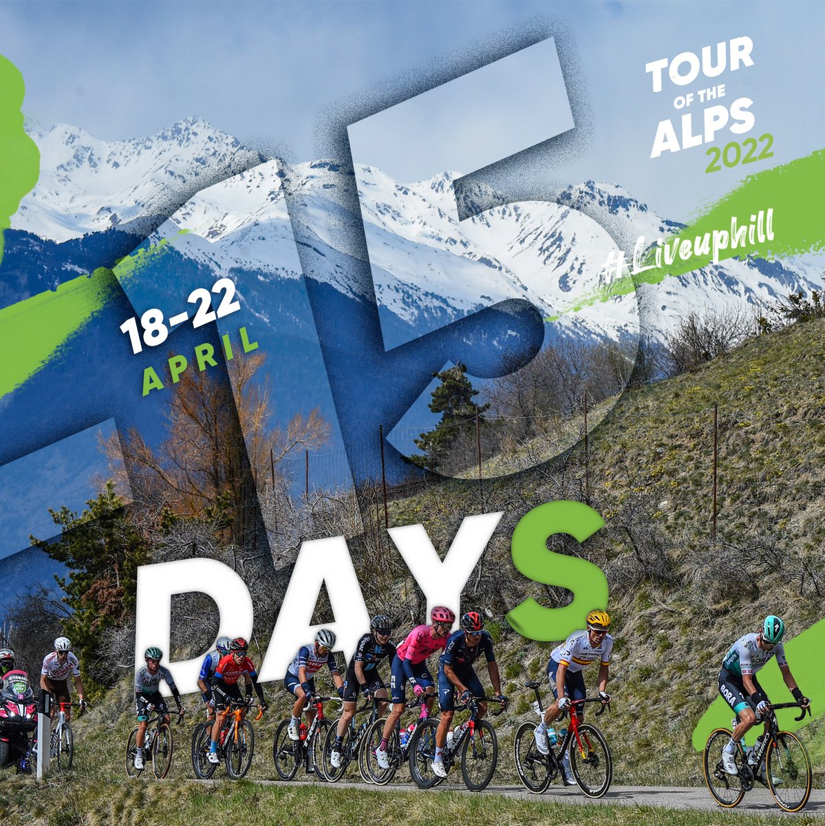 - 15 days to the start 🚴🏼

#TotA #TouroftheAlps #LiveUphill