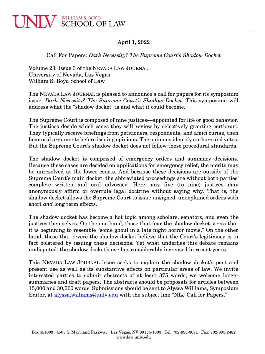 Nevada Law Journal tweet media