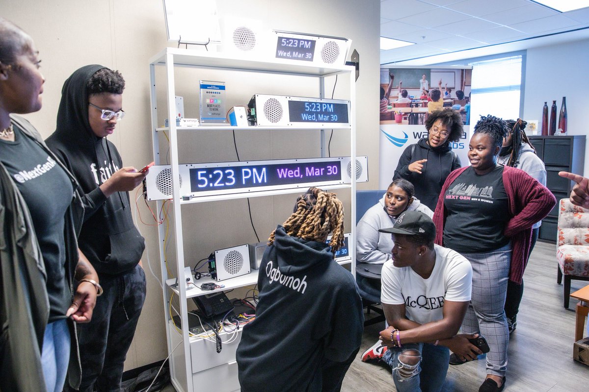 <a href="/nextgenatl/">Next Generation Men & Women</a> students from Carver STEAM Academy came to visit ATDC to learn about #Entrepreneurship. We had a great time. These students are no doubt future founders. Special thanks to our Signature companies: <a href="/FIXD_app/">FIXD</a> <a href="/WahsegaLabs/">Wahsega</a> @PressSports_ #atlantaPublicSchools