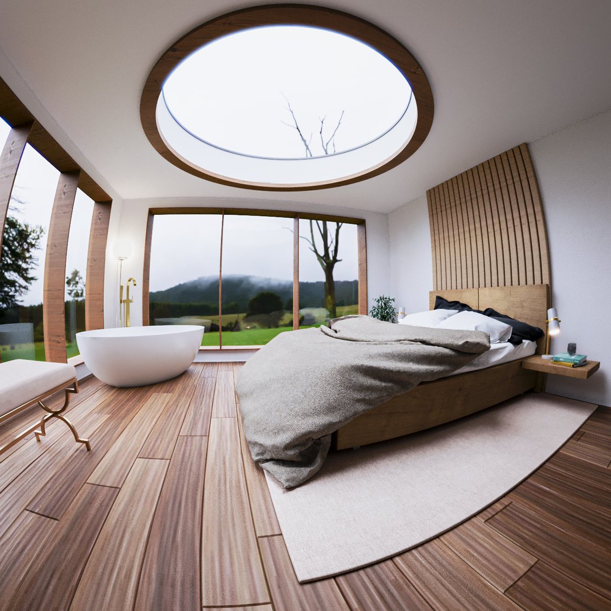 Dignowa's tweet image. Seguindo a vez, novos estudos de visualização arquitetônica. Versões que fiz de uma suíte. Dois moods, duas sensações. Rolou até umas imagens utilizando o efeito Fisheye, que curti bastante fazer. 🙃

#cgi #renderforall #renderparatodos #archviz #archrender #rendering #3d #3dsmax