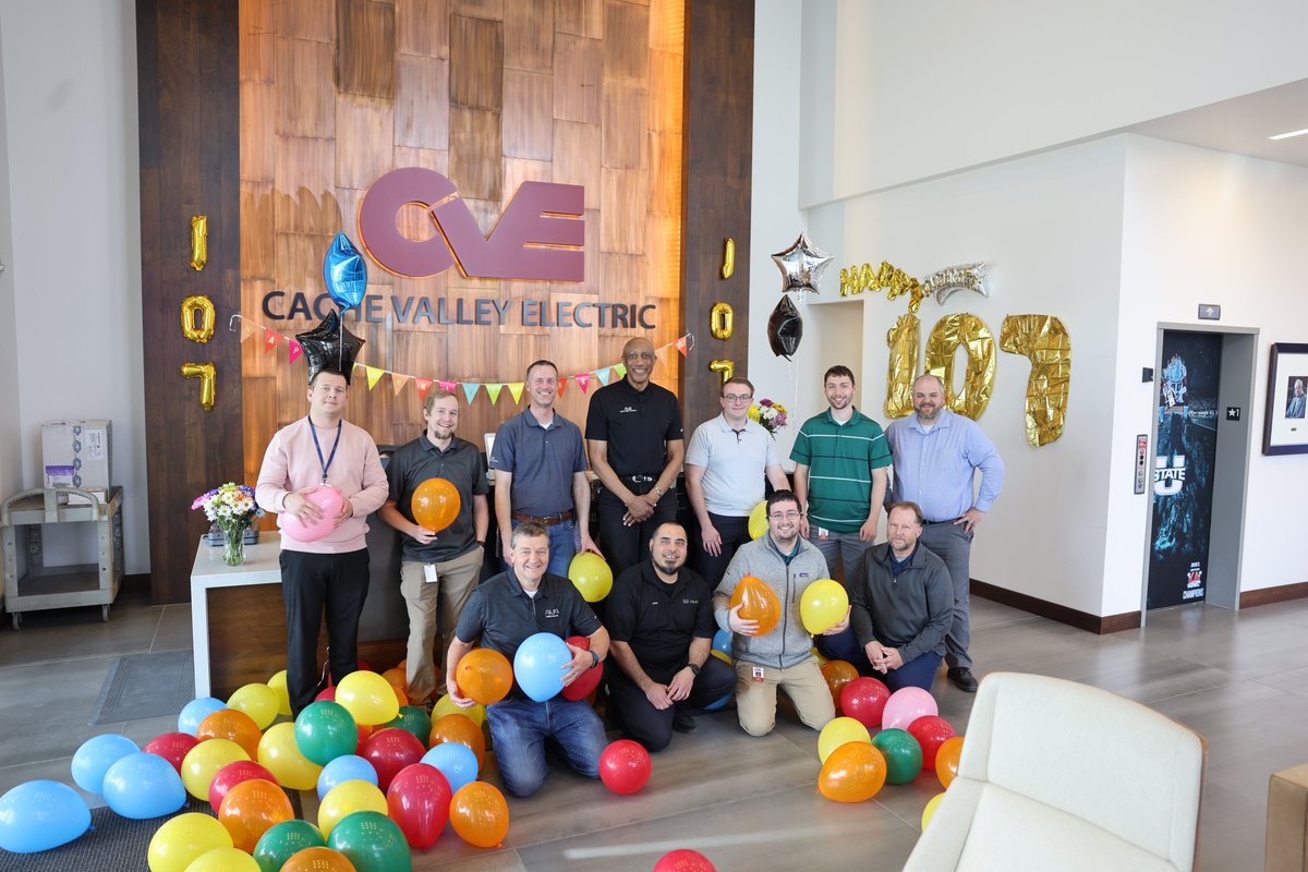 WeAreCVE's tweet photo. Happy 107th Birthday Cache Valley Electric! On April 1st, 1915, Henry F. Laub established Cache Valley Electric Company in Logan, Utah. We are proud of CVE's 107-year tradition of excellence! #CVELegacy #CVEFamily #CVEQuality #cachevalleyelectric https://t.co/0S4smHCgFY