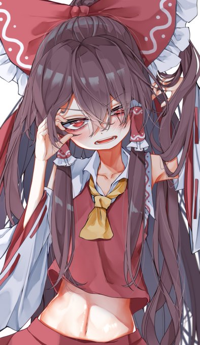 髪が伸びた霊夢さん 