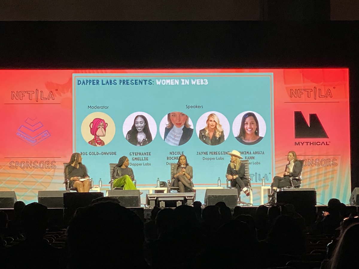 Thank you <a href="/dapperlabs/">Dapper Labs</a> for a great panel celebrating #WomenInWeb3 @NFTLAlive // here w <a href="/MikahGC/">MikahGC</a> 🌝