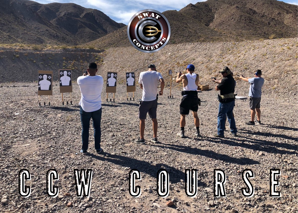 SWATConcepts's tweet image. Announcing our next CCW Permit Course on Saturday, May 7!

The cost of this course is $99 for a new CCW permit and $49 for a CCW permit renewal.

Give us a call at 702.526.6333 or visit swatconceptslv.com to reserve your spot today before space runs out!

#SWATConcepts #CCW