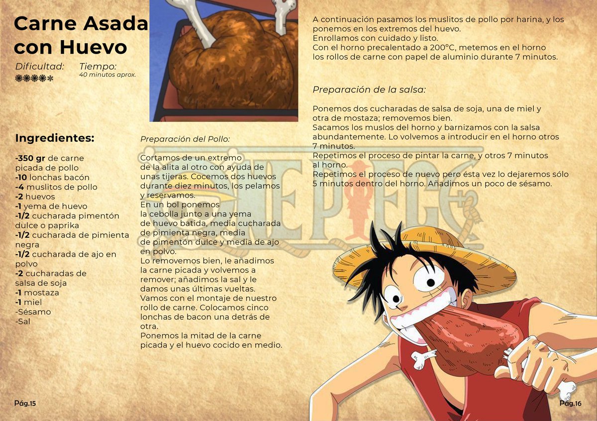 SBArtist97's tweet photo. Por fin puedo enseñar esta maravilla que hice en Photoshop, diseñado por mí para un amigo, un libro de recetas solo para él tema de recetas que salen en los animes.

#LibroDeRecetas #Recetas #Otaku #anime #Manga #Edicion #photoshop #diseño  #AdoptaAUnaDiseñadoraDeVideojuegos https://t.co/5hjk38slDV