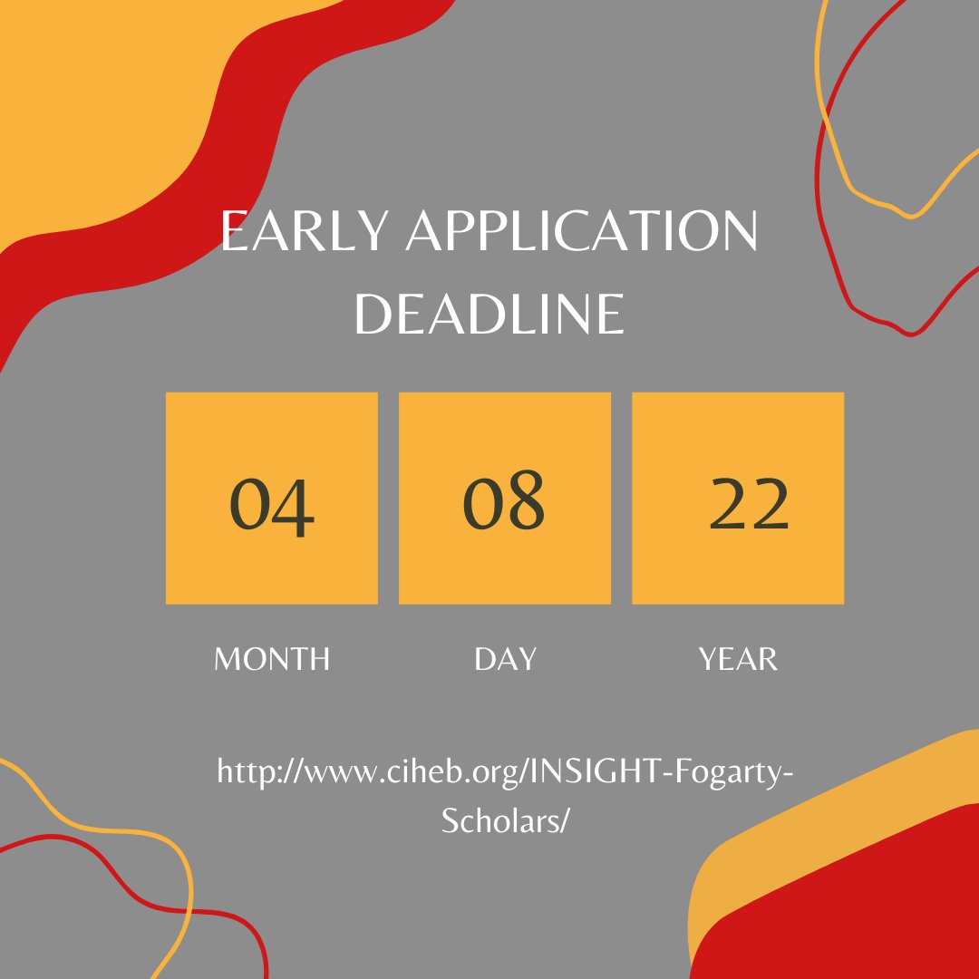 Early Applications are due ONE WEEK from today. Apply by next Friday, April 8th to receive a decision by April 30th!

The link to our website and the application portal is in our bio! Check it out today to be a part of this exciting international training program! #insightfogarty