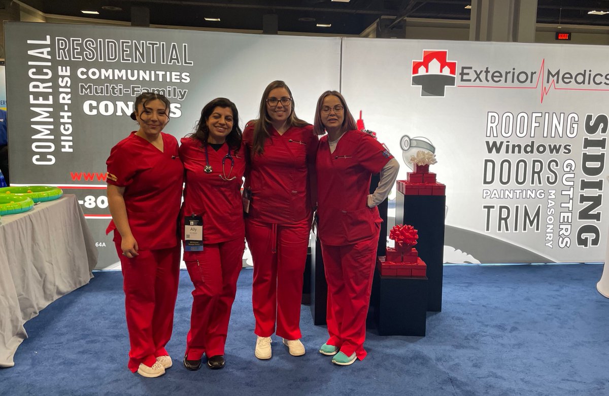 ExteriorMedics's tweet photo. Cheers to a successful #WMCCAI Expo. We're grateful to support a growing community.
#DMV #Northernvirginia #Industryleaders #ExteriorMedics #Exteriorremodeling #MultifamilyDivision #Roofing #Gutters #Siding #Team #FirstServiceResidential #Multifamily #Bloomingtogether https://t.co/DP2l1O5qGn