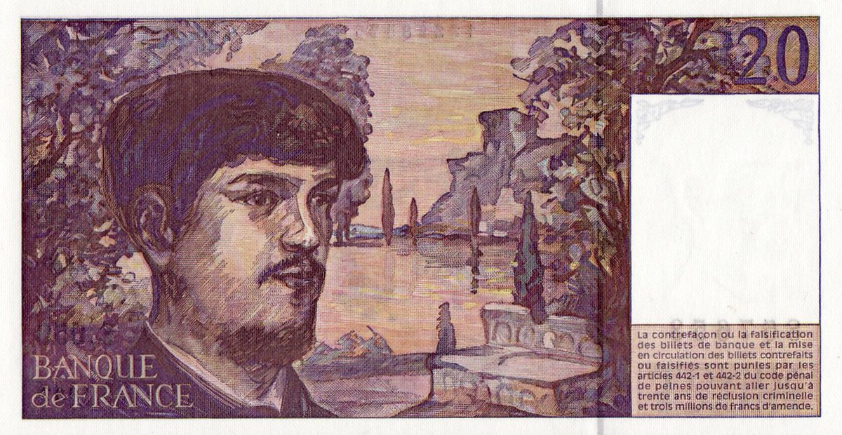 tonyprinciotti's tweet photo. Before the Euro became the standard currency, European countries placed their great composers on banknotes as symbols of national pride. Attached here are:

Chopin: 5000 Polish Zlotych
Debussy: 20 French Francs
Mozart: 5000 Austrian Schillings
Verdi: 1000 Italian Lire https://t.co/ZxC6GEV1aH
