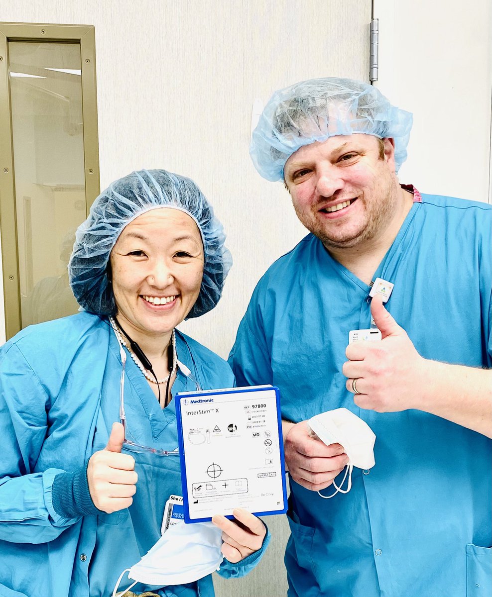 Dr_UnaLee's tweet photo. Fashionably late to the party 🎈 Implanted my first #InterstimX today with @SPopatMD @VMUrology @VMFHealth InterStim Center of Excellence @MDTPelvicHealth Love that it gives patients more choices with powerful technology #patientcenteredcare https://t.co/qrbyIaCJyZ