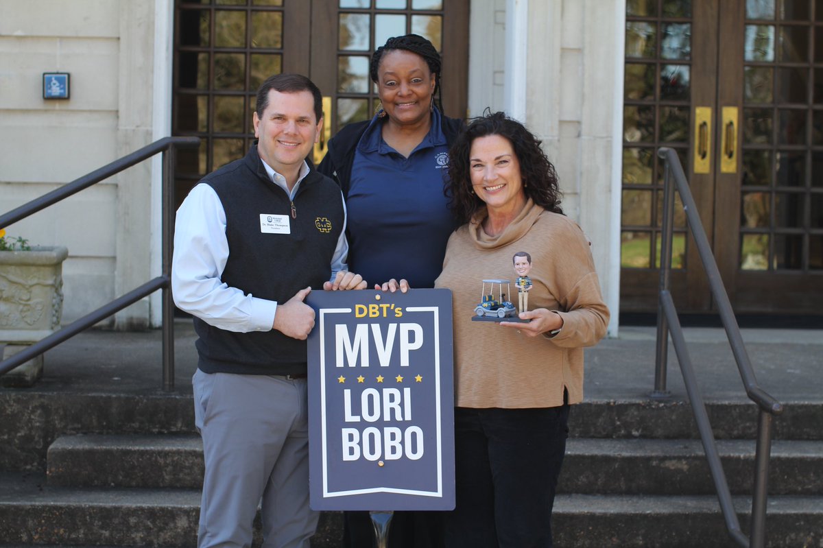 Blake Thompson (@drblakethompson) on Twitter photo DBTs March MVP, Lori Bobo, has served <a href="/MissCollege/">Mississippi College</a> for nearly 18 years and has been the official “voice of the university,” for all things Covid related this past year.
She continues to put incredible effort into coordinating the large-scale events for our school. Well-deserved! DBTs March MVP, Lori Bobo, has served <a href="/MissCollege/">Mississippi College</a> for nearly 18 years and has been the official “voice of the university,” for all things Covid related this past year.
She continues to put incredible effort into coordinating the large-scale events for our school. Well-deserved!