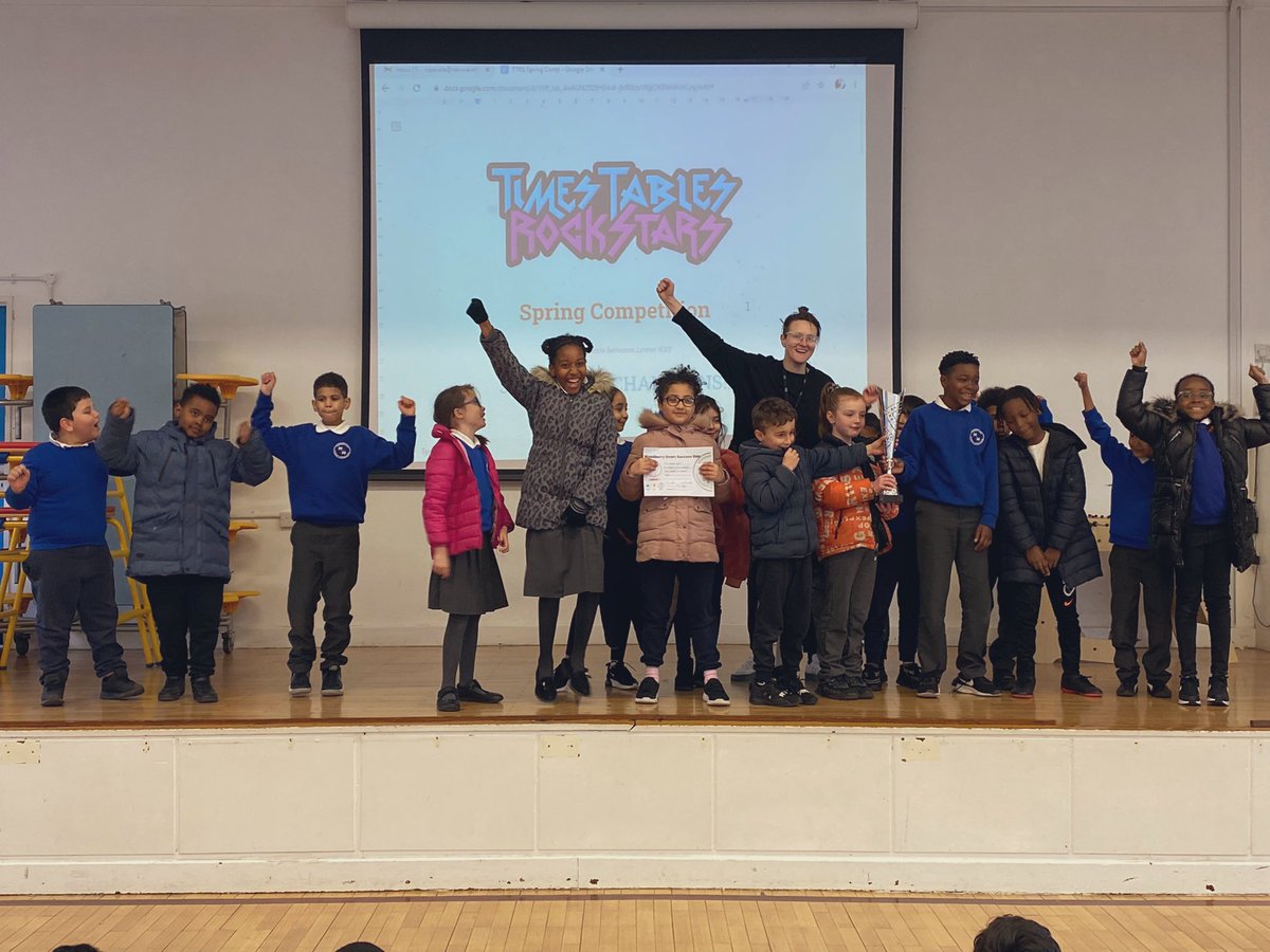 It’s official 3D have been crowned champions of <a href="/TTRockStars/">Times Tables Rock Stars</a>  this term! I’m so proud of these superstars, especially how they have encouraged each other and work like an epic team as they became the first Year 3 team to be in a <a href="/NewWaveFed/">New Wave Federation</a> <a href="/woodberrydownN4/">Woodberry Down</a> final!