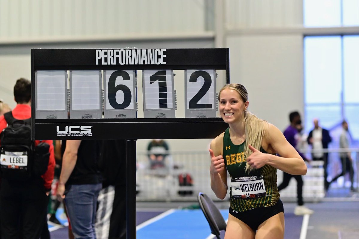ReginaCougarTF's tweet photo. And there we have it! Joely Welburn captures the 🥈 medal in the long jump with a personal best 6.12 metres 😸

📸: @arthurimages https://t.co/7oPBqkRExD