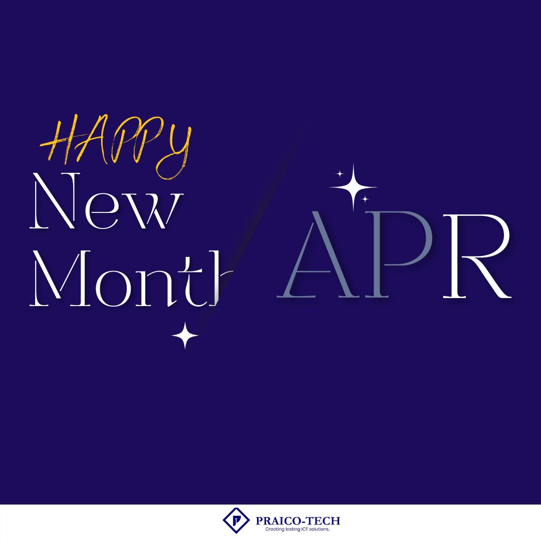PraicoTech's tweet photo. Welcome to April 🤗

#PraicoTech #April2022 #ProcessImprovement #ProcessDigitalization #WebDevelopment #WebSolutions https://t.co/bBMFZgpHZm