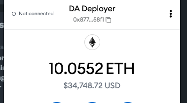 DiversityETH's tweet photo. DA Deployer is locked and loaded with 10 ETH for the airdrop tonight <3 https://t.co/7SC7lmeDyQ