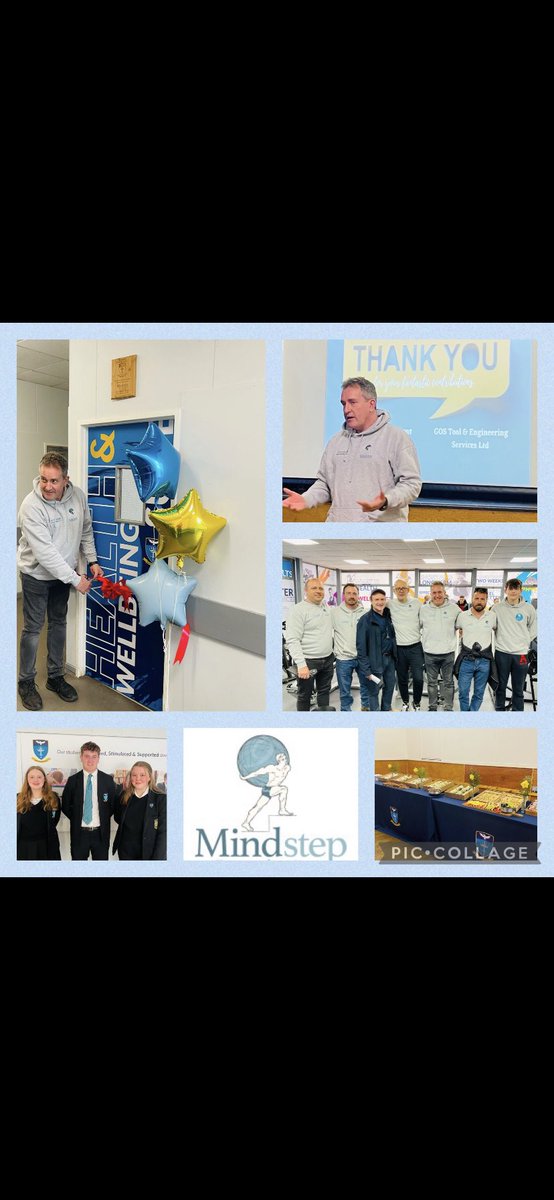 Great to officially open the Health &amp; Well-being suite today and welcome <a href="/MindstepCharity/">Mindstep Foundation</a> who made it all possible. Big thanks to some of our former pupils - Thea Rogers, Joe Cowell,Ben Moa &amp; Will Gregory who came back to be part of the day. #physicalactivity #mentalhealth