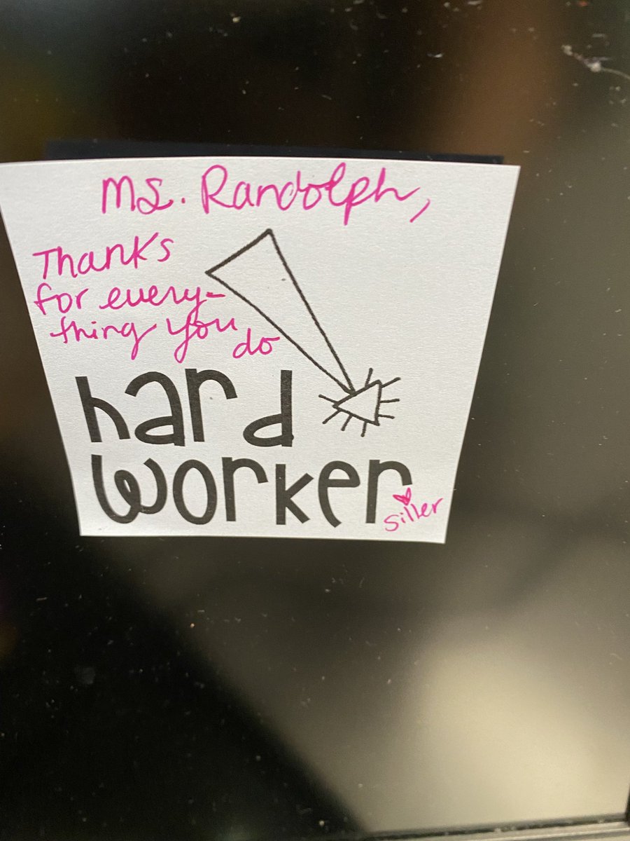 randolph_ms's tweet photo. @siller_angelica the sweetest note! https://t.co/9QNosCirnx