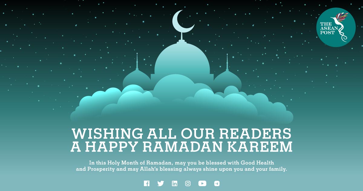 theaseanpost's tweet photo. The ASEAN Post would like to wish all our Muslim readers a Happy Ramadan Kareem!
#TheASEANPost #RamadanMubarak #Ramadhan #HappyRamadan #Ramadan2022 #RamadanKareem https://t.co/oGb5fEowBB