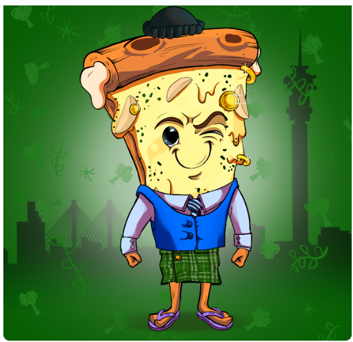 elistraesky's tweet photo. Happy CHFTYpizzas reveal day! Picked up a sweet garlic slice! Garlic pizza does sound like a nice Friday dinner. @CHFTYpizzas https://t.co/Y1bEnG1PHa