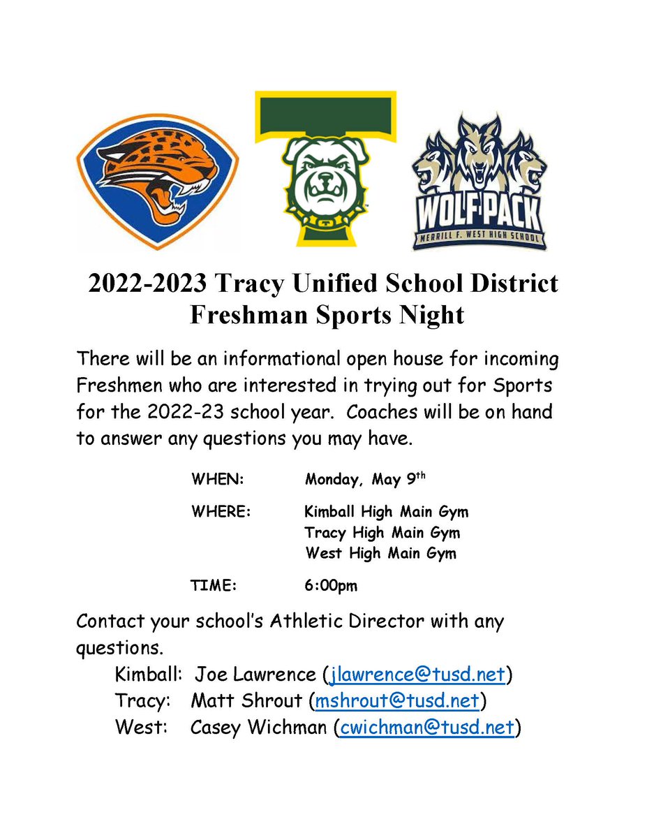 2022-2023 TUSD FRESHMAN SPORTS NIGHT