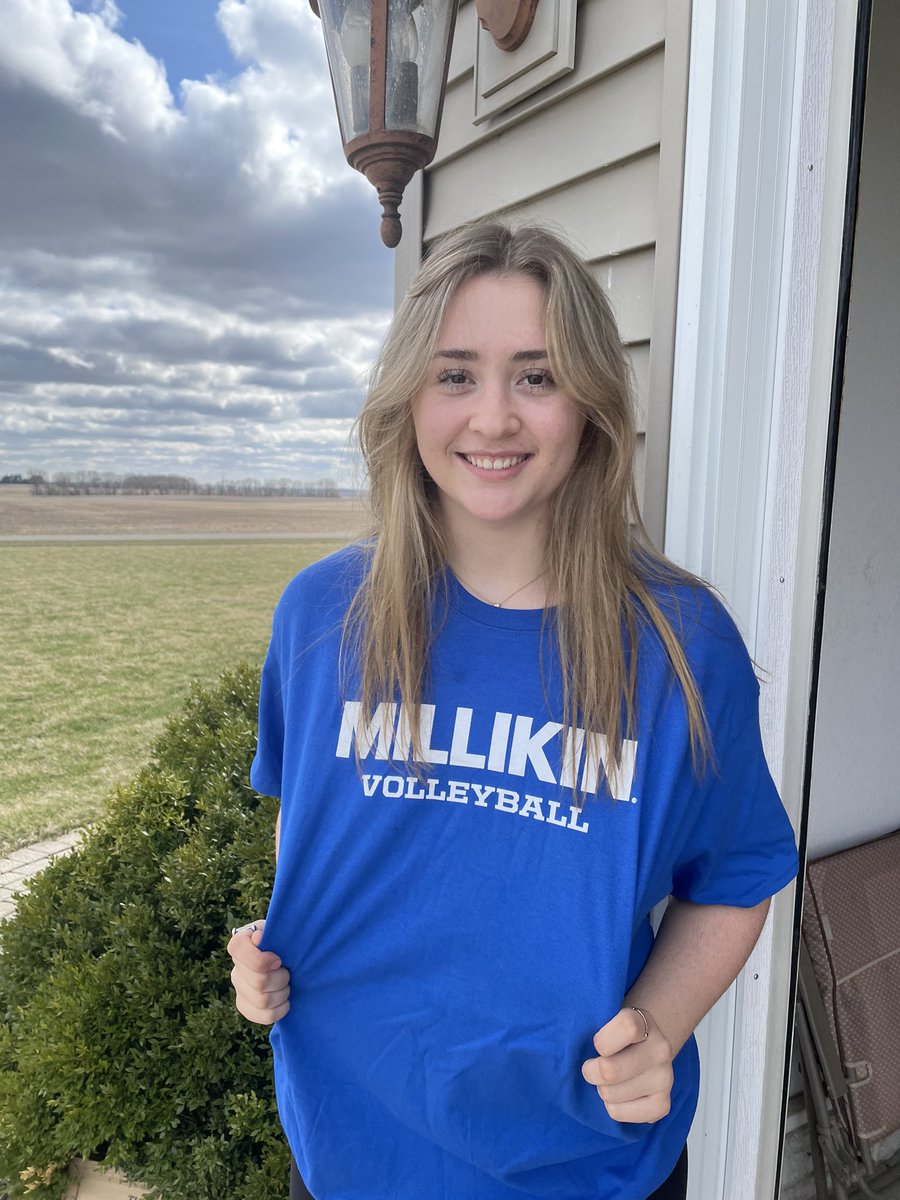 AddisonOyer's tweet photo. I’m so excited to announce my commitment to Millikin University! Big thanks to my family, friends, and coaches. Go Big Blue💙 https://t.co/0wdCHaDaHp