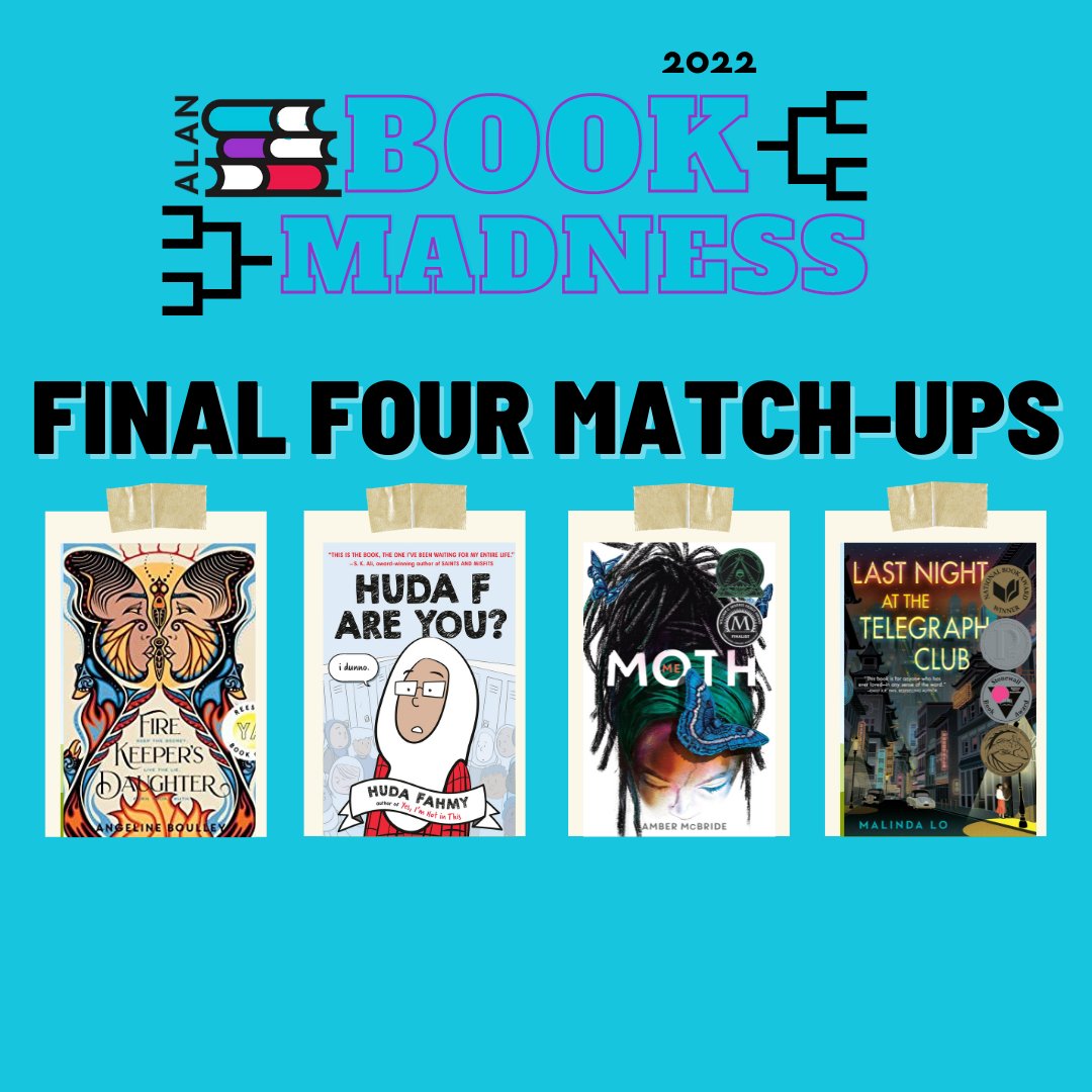 ALAN (@alanorg) on Twitter photo Well here we are—The Final Four of #BookMadness! We wouldn’t have made it without your votes, so here’s to you. Voting for the Final Four begins Saturday, Apr. 2nd <a href="/6PM/">Follow us @Shop6pm!</a> EDT and ends Sunday, Apr. 3rd <a href="/6PM/">Follow us @Shop6pm!</a> EDT. Vote on Instagram (@thealanorg) and Facebook (@alanorganization) too! Well here we are—The Final Four of #BookMadness! We wouldn’t have made it without your votes, so here’s to you. Voting for the Final Four begins Saturday, Apr. 2nd <a href="/6PM/">Follow us @Shop6pm!</a> EDT and ends Sunday, Apr. 3rd <a href="/6PM/">Follow us @Shop6pm!</a> EDT. Vote on Instagram (@thealanorg) and Facebook (@alanorganization) too!