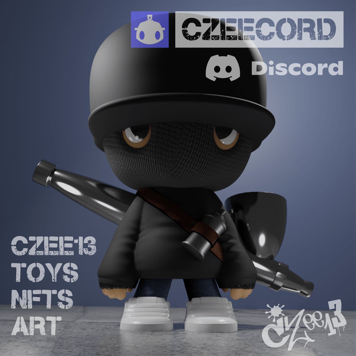 discord.gg/v6rWmCZK czee13 official discord #art #nft #designertoys