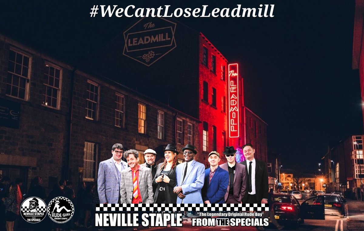 Love this venue. Was on stage there 2 weeks ago. Please support it 💋🎶
#WeCantLoseLeadmill 
@NevilleStaple @Leadmill #FromTheSpecials @SugaryStaple @MidnightMango