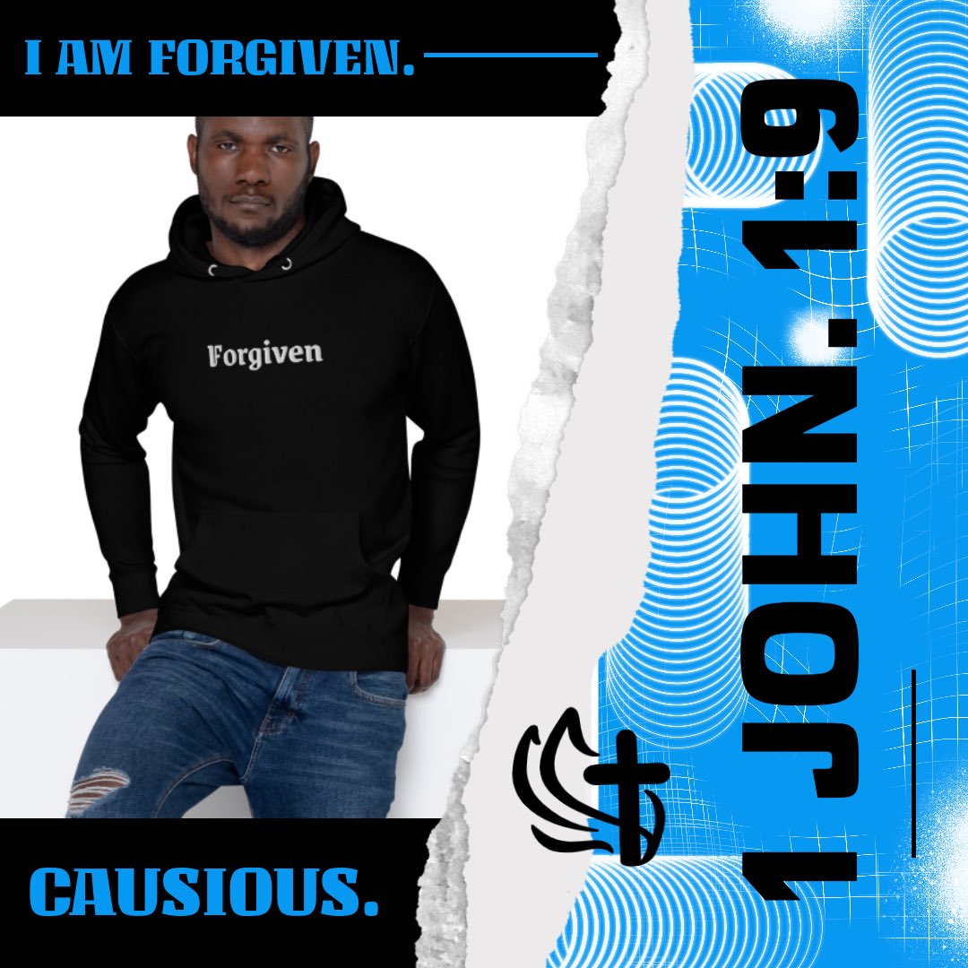 CausiousBrand's tweet photo. #forgiven #causious #causiousbrand #iamforgiven #john316 #hoodies https://t.co/sOcRb6jtms