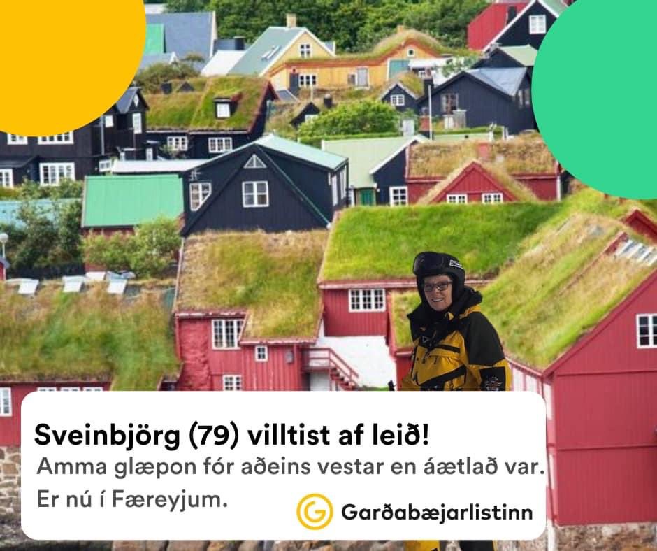 gbrlistinn's tweet photo. Síðustu fregnir af Sveinbjörgu eru að hún er á heimleið með nokkur utankjörstaðaratkvæði frá Færeyjum í pokanum! https://t.co/LHwJOhTHaD