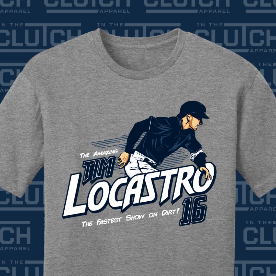 InTheClutchCom's tweet photo. "The Fastest Show on the Dirt" makes its way to New York 💨
Shop this official @TimmyLo16 x @mlbplayersinc tee online now at https://t.co/AHEuJ9v8lA!
.
.
#NewYorkYankees #NYYankees #Yankees #TimLocastro #YankeesST https://t.co/L0gq5AikWR