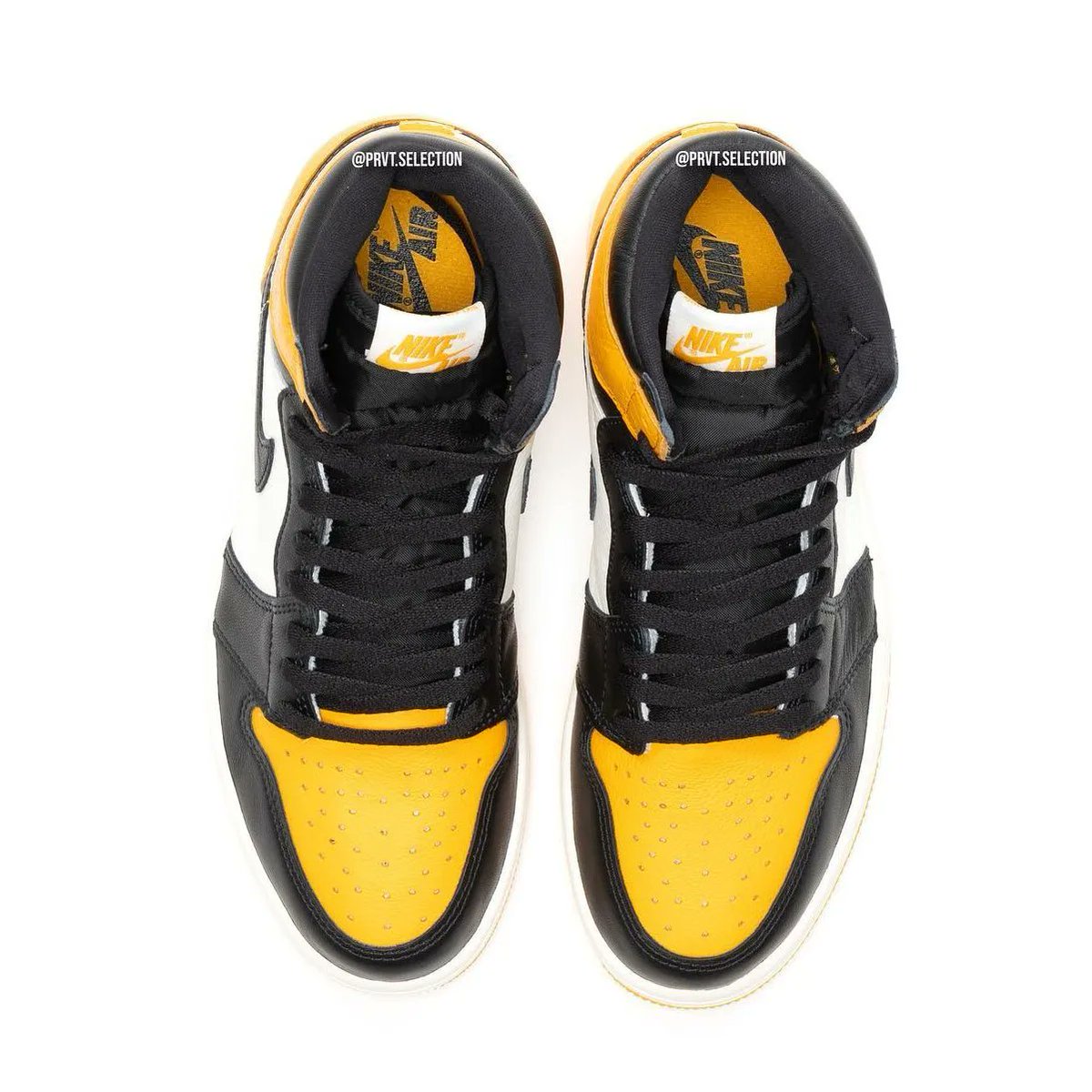 JustFreshKicks's tweet image. New photos of the 2022 Air Jordan 1 High OG &quot;Yellow Toe&quot; bit.ly/3ugtBZ6
