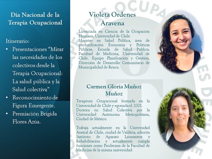 ChileColto's tweet photo. DÍA NACIONAL DE LA TERAPIA OCUPACIONAL
 
Estudiantes y profesionales invitados/as al brindis virtual !! Este Martes  05 de Abril 20:00 Hrs . Inscripciones en https://t.co/0Vn3U2xtw3 

#coltochilesomostodos https://t.co/j4L269zLX5