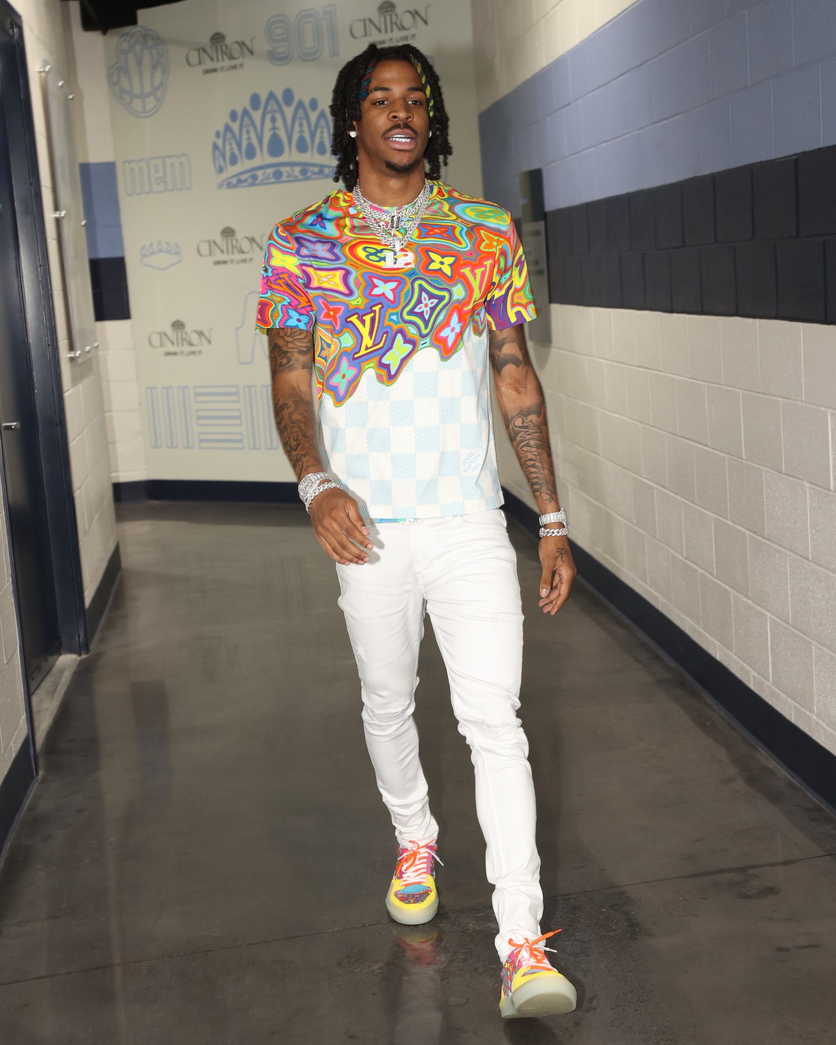 GQ Sports on X: .@JaMorant continues to show off his improved style this  season 💥  / X