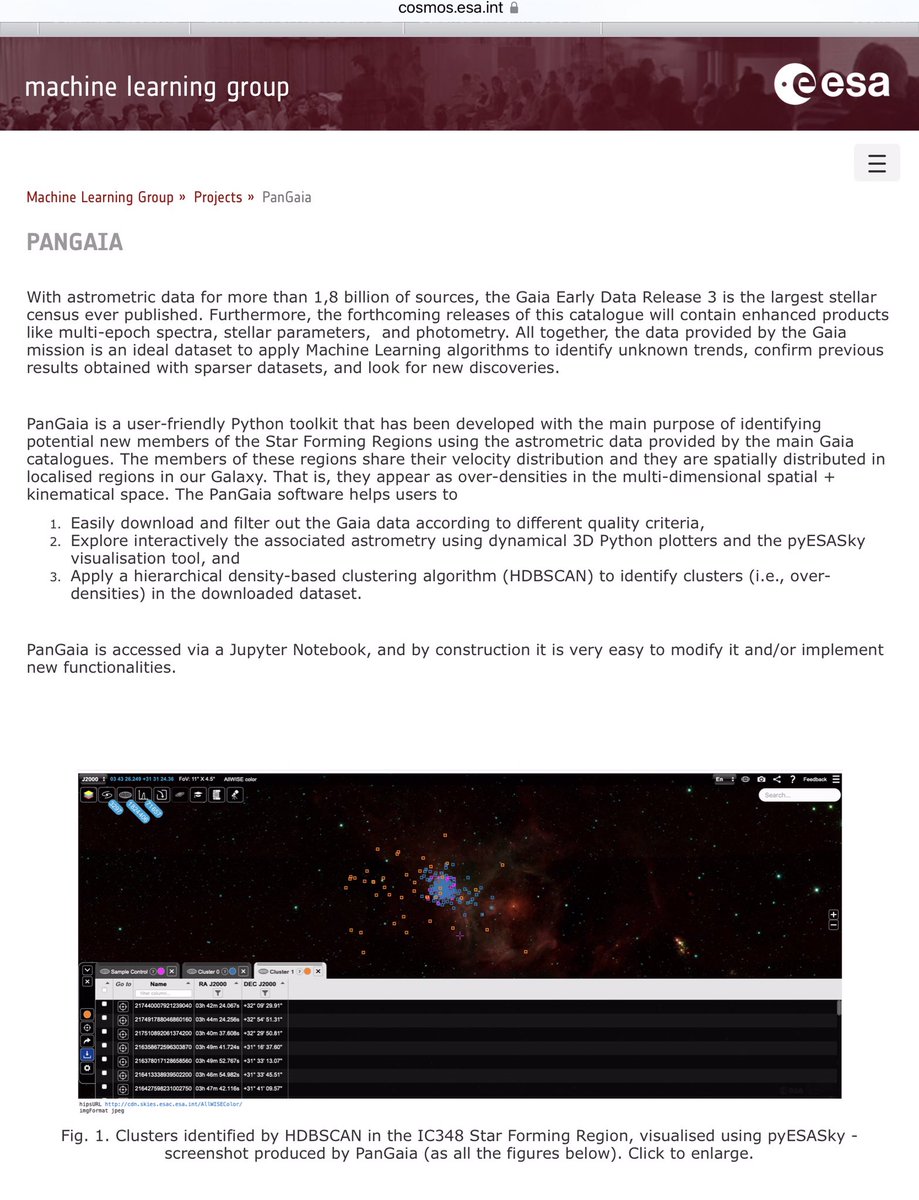 jkarpin2's tweet photo. This looks really interesting.
Uses HDBSCAN.
PANGAIA
https://t.co/8ojxkY8c9s
https://t.co/rI1BWFWVrw
#astronomy #Science #Space #GAIA #Python #PanGaia
#MachineLearning #ESA #HDBSCAN https://t.co/tkgw4zf5Pi