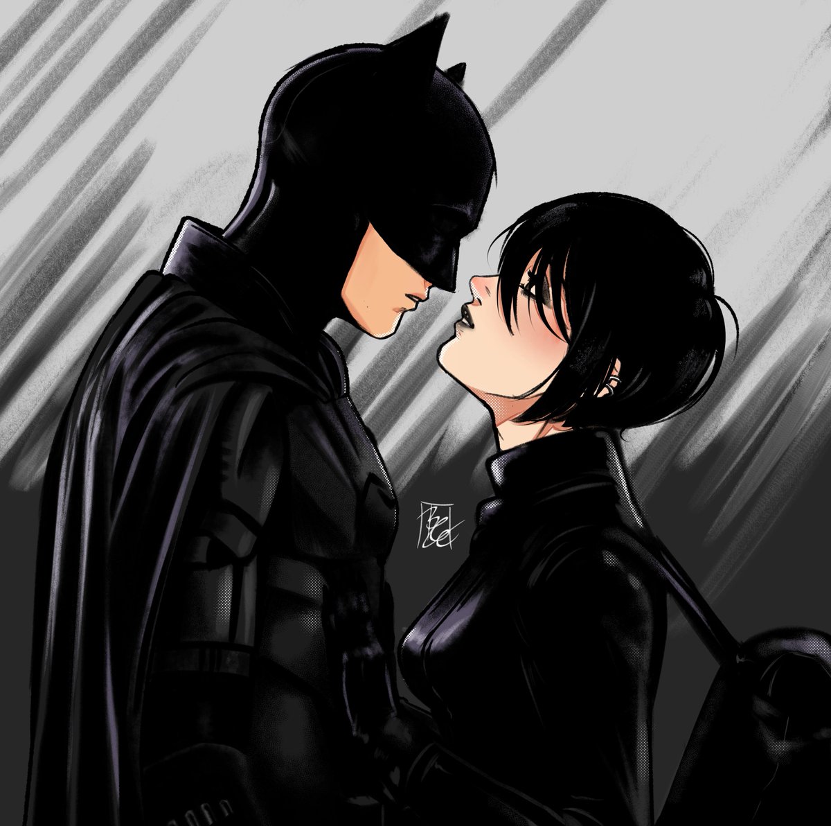 Padawan_Carol's tweet photo. Mikasa and her Dark Knight (pt 1)

 #eremika #AttackOnTitan #進撃の巨人 #fanart #TheBatman #Catwoman https://t.co/6epxVDY5mR