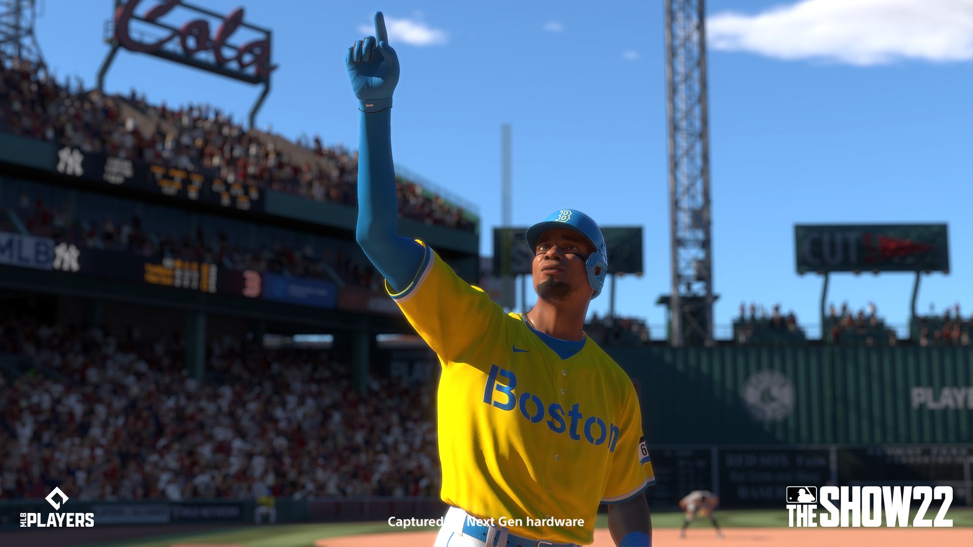 Boston Red Sox - City Connect uniforms with the wallpapers