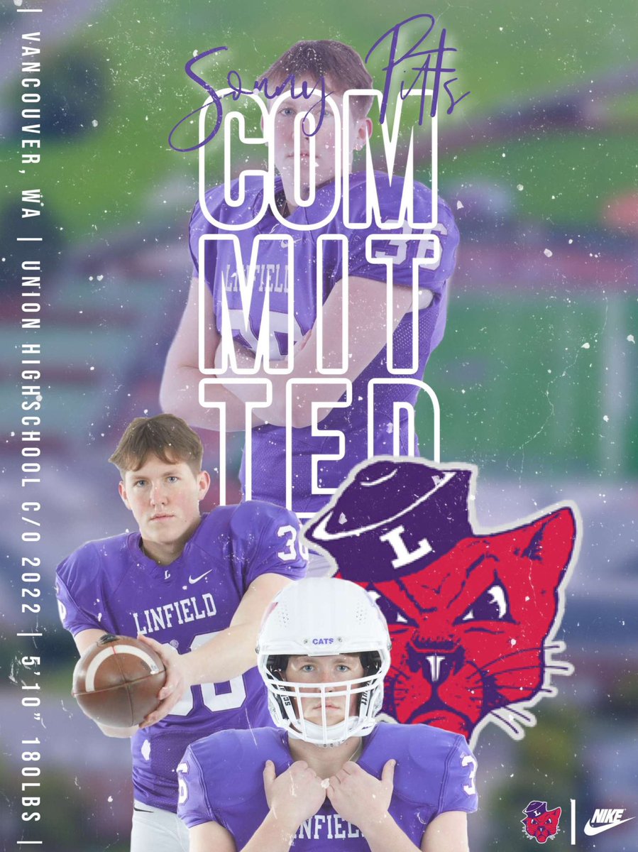 Sonny_Pitts2022's tweet photo. I am very excited to announce I will be committing to Linfield University to further my academic and athletic career!🟣⚫️⚪️ Go wildcats!
@CoachSmithCats @CoachLyons6 @coachbelliott @coachboehme @LinfieldFB @Chris_Sailer https://t.co/HEZwgC8ObO